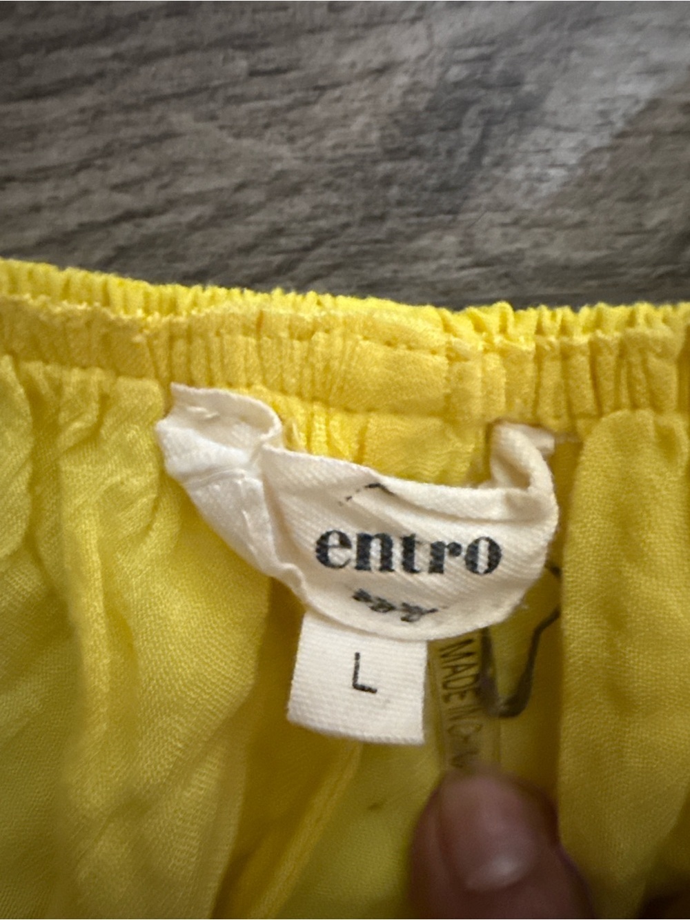 Entro Yellow Babydoll Midi Dress Boutique Summer Dress Size Large - Picture 5 of 8